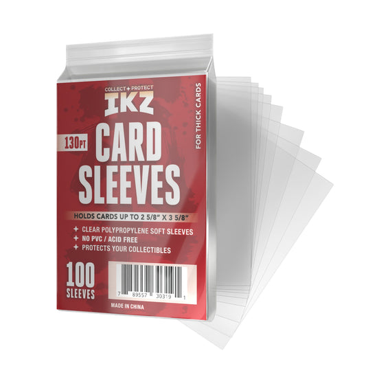 130pt card sleeves IRONGUARD PENNY STANDARD (100 PACK) (Net) Made from 50 CARD SLEEVES // IKZ